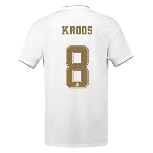 Camiseta Real Madrid NO.8 Kroos Primera equipo 2019-20 Blanco